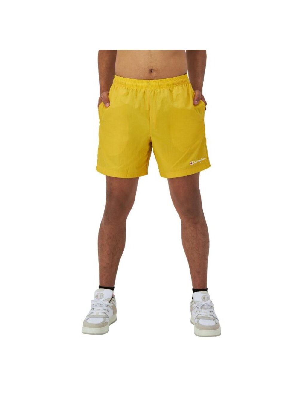 Champion Men's Nylon Shorts Firefly Yellow Size L NEW WITH TAGS!